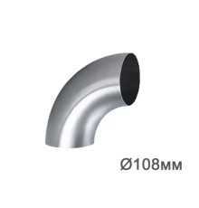 Отвод стальной 90 градусов, 108мм